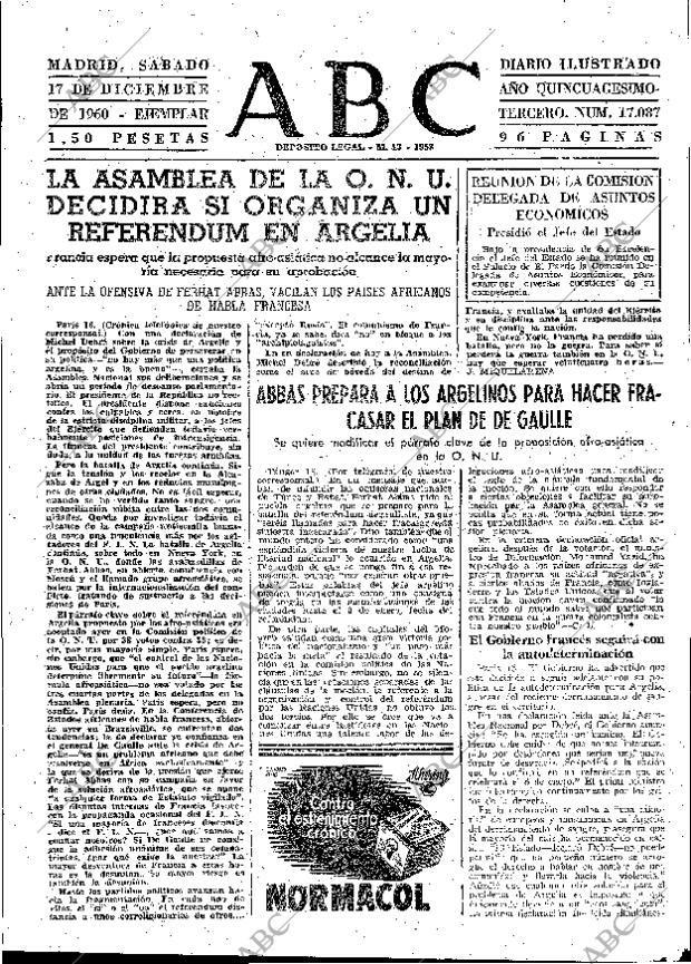 ABC MADRID 17-12-1960 página 47