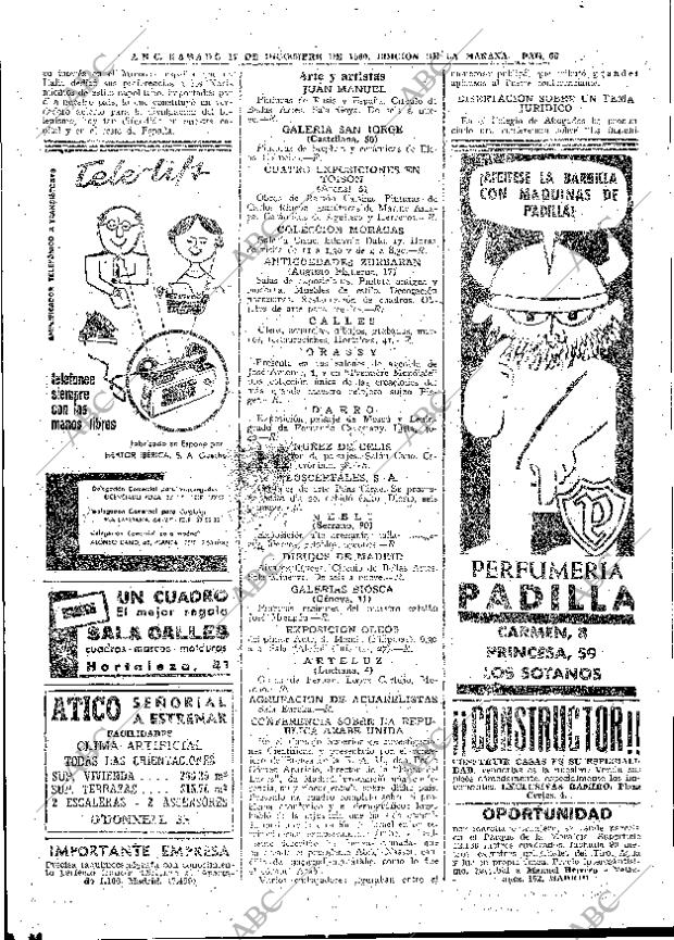 ABC MADRID 17-12-1960 página 66