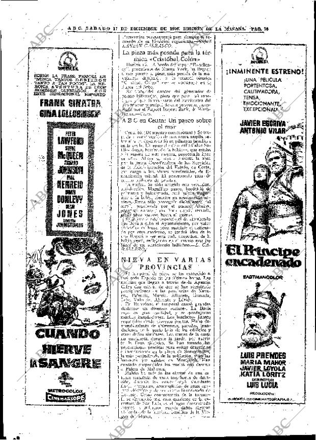 ABC MADRID 17-12-1960 página 70