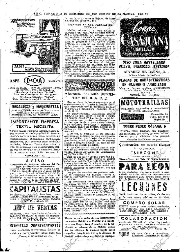 ABC MADRID 17-12-1960 página 76