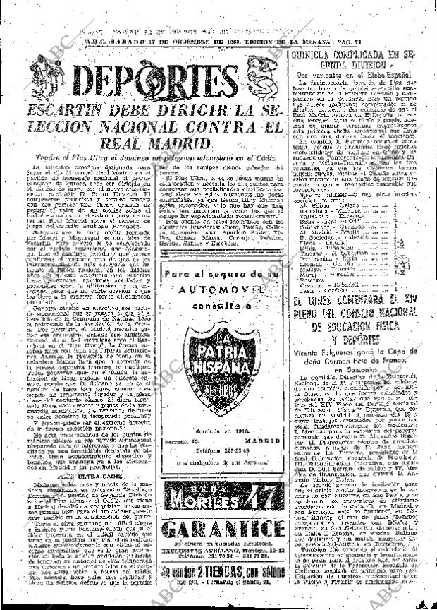 ABC MADRID 17-12-1960 página 77