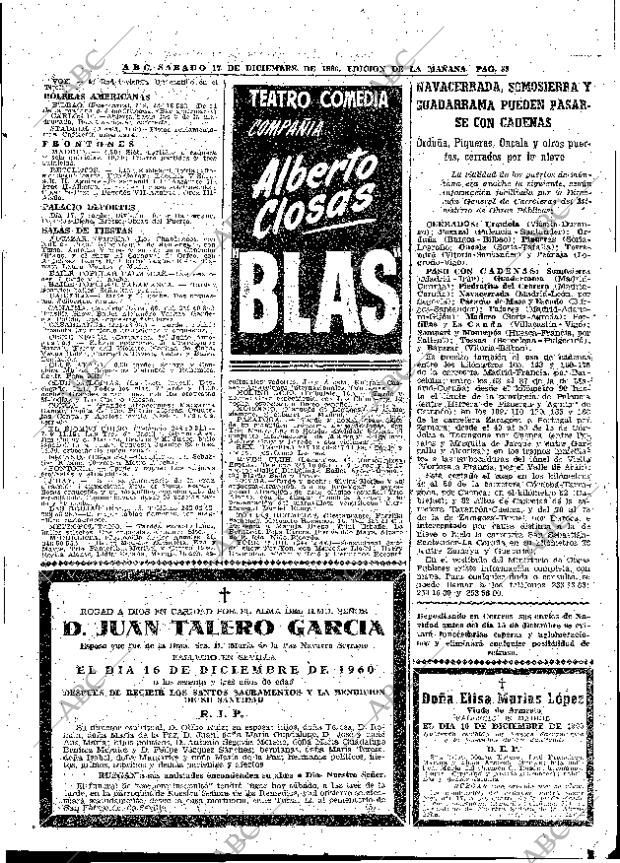 ABC MADRID 17-12-1960 página 85