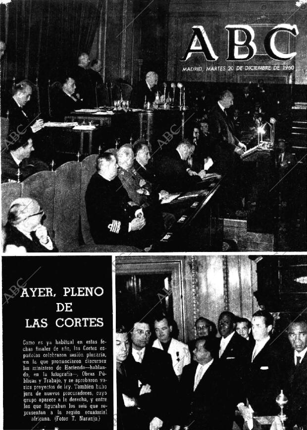 ABC MADRID 20-12-1960 página 1