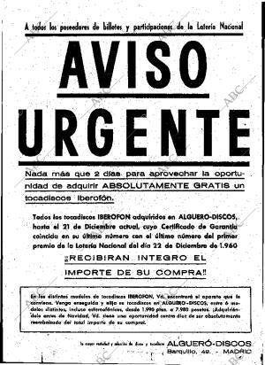 ABC MADRID 20-12-1960 página 27