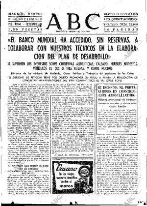 ABC MADRID 20-12-1960 página 41