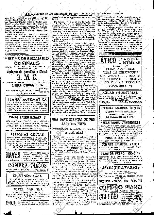 ABC MADRID 20-12-1960 página 58