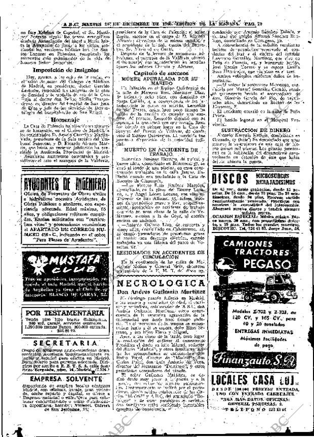 ABC MADRID 20-12-1960 página 64