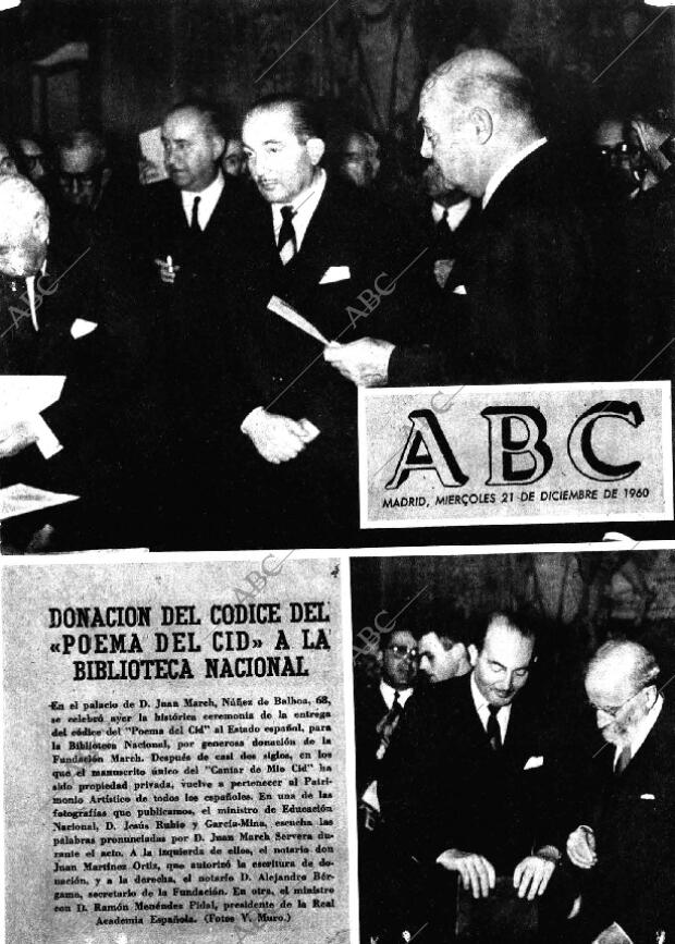 ABC MADRID 21-12-1960 página 1