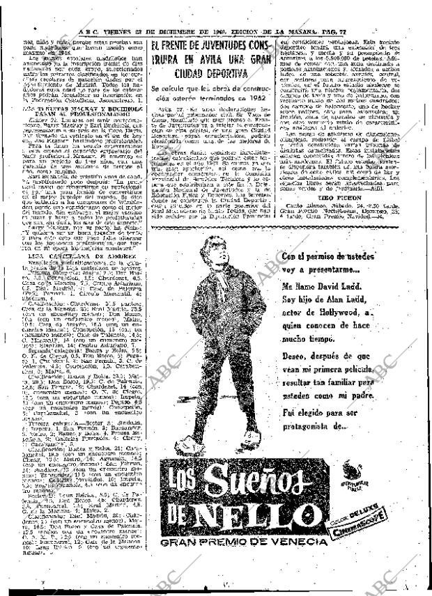 ABC MADRID 23-12-1960 página 77