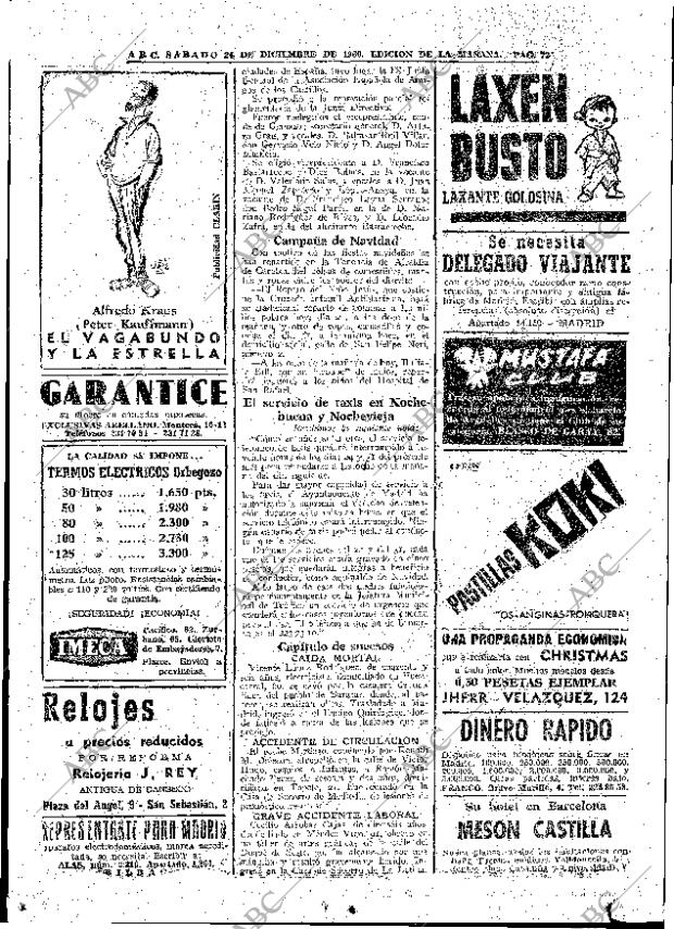 ABC MADRID 24-12-1960 página 72