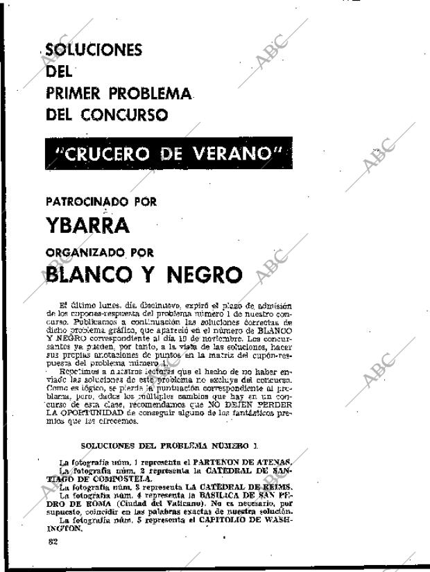 BLANCO Y NEGRO MADRID 24-12-1960 página 84