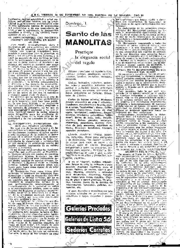 ABC MADRID 30-12-1960 página 50