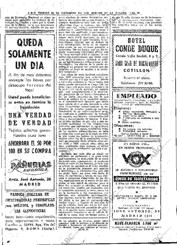 ABC MADRID 30-12-1960 página 60