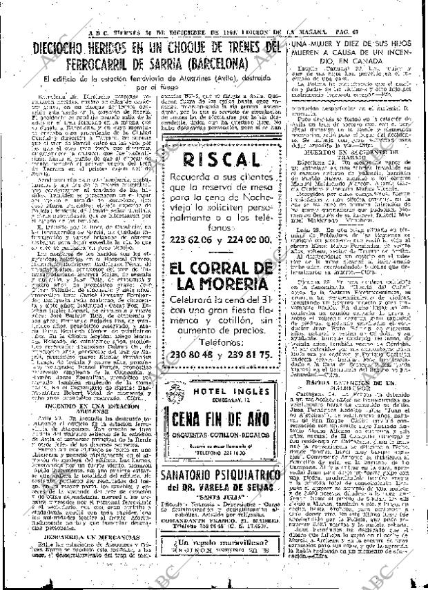 ABC MADRID 30-12-1960 página 67