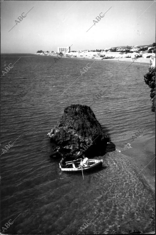 Vistas de la playa de Torremolinos (Málaga)