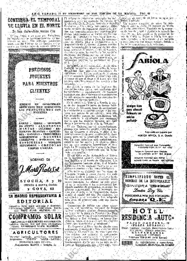 ABC MADRID 31-12-1960 página 62