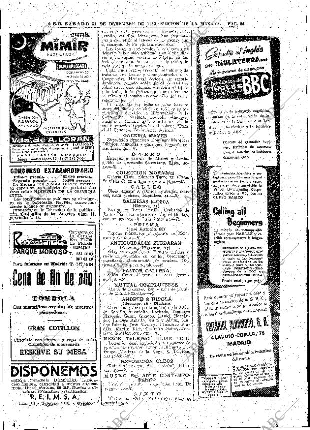 ABC MADRID 31-12-1960 página 64