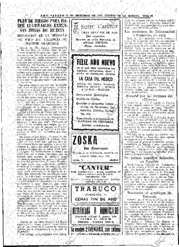 ABC MADRID 31-12-1960 página 67