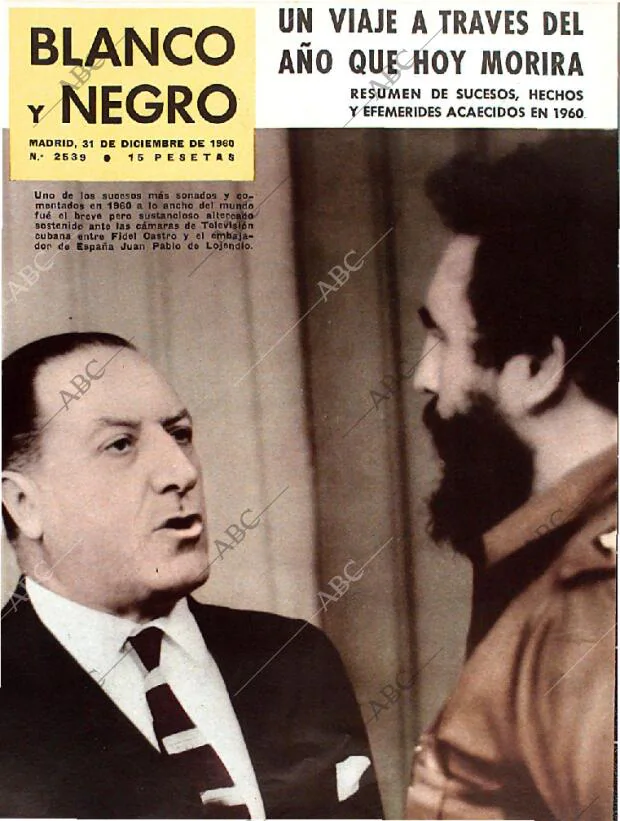 BLANCO Y NEGRO MADRID 31-12-1960 página 1