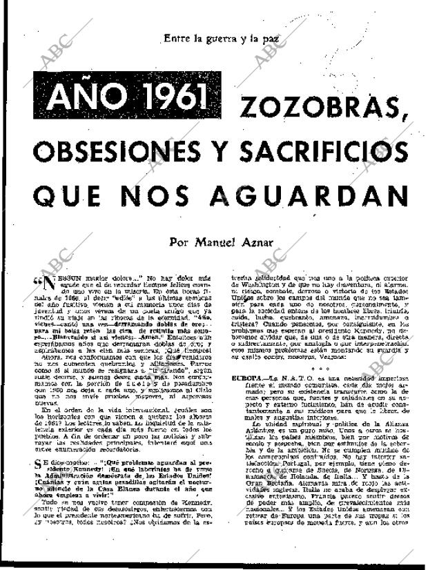 BLANCO Y NEGRO MADRID 31-12-1960 página 9