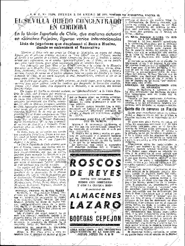 ABC SEVILLA 05-01-1961 página 43