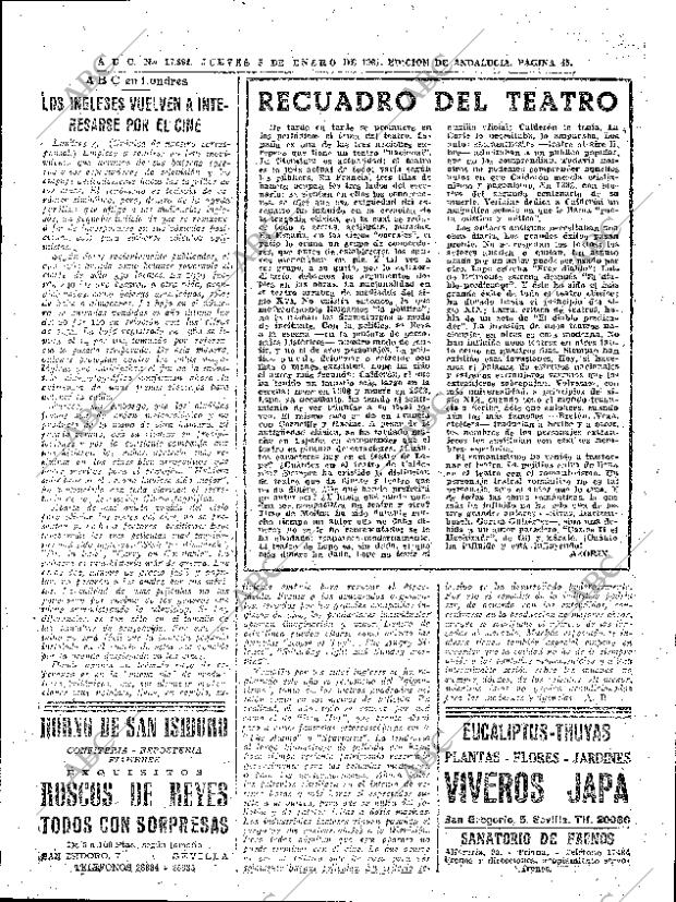 ABC SEVILLA 05-01-1961 página 45