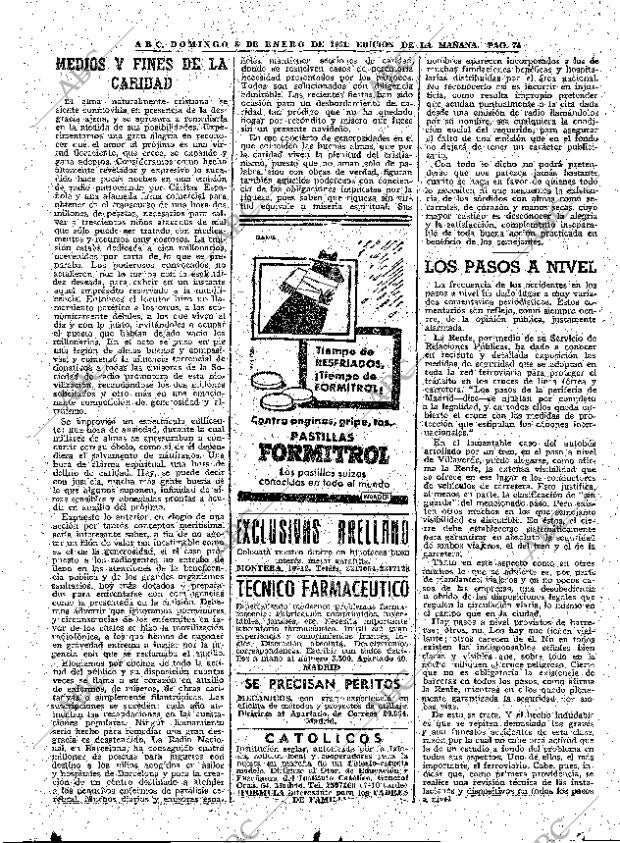 ABC MADRID 08-01-1961 página 74