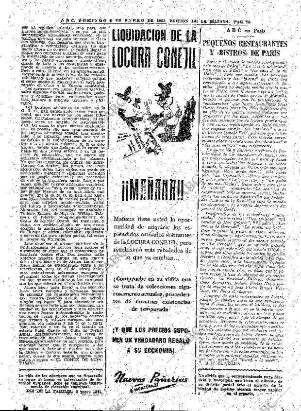 ABC MADRID 08-01-1961 página 76