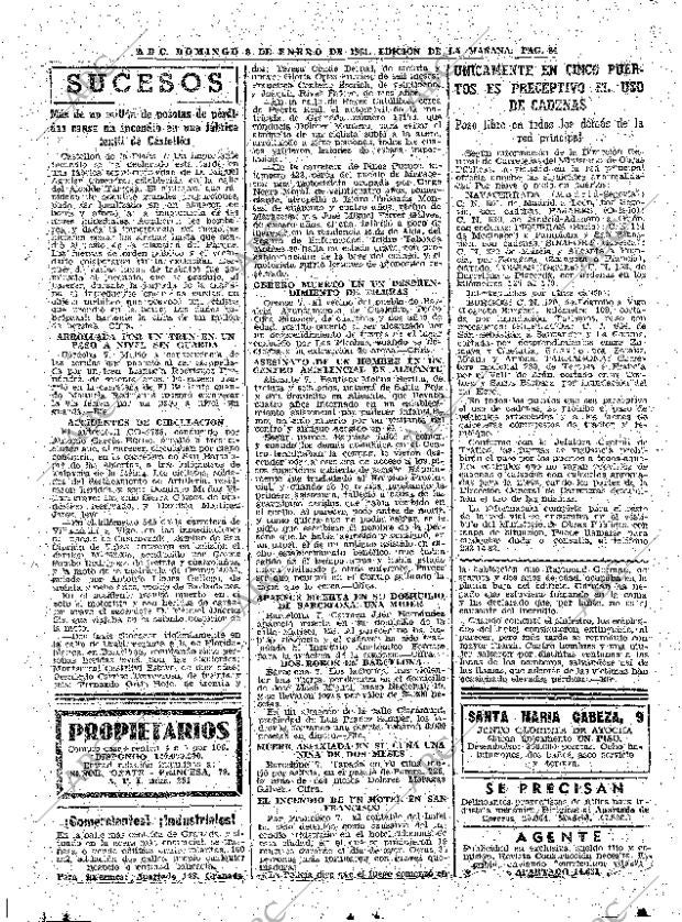 ABC MADRID 08-01-1961 página 84