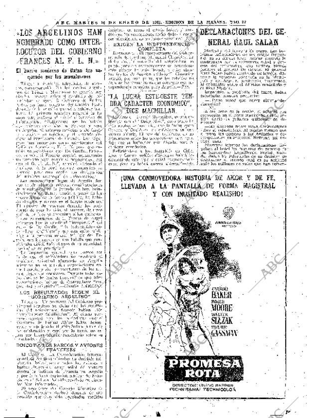 ABC MADRID 10-01-1961 página 27