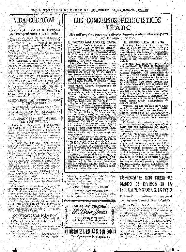 ABC MADRID 10-01-1961 página 39