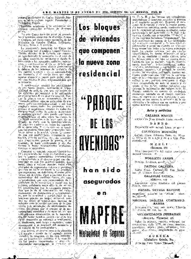 ABC MADRID 10-01-1961 página 40