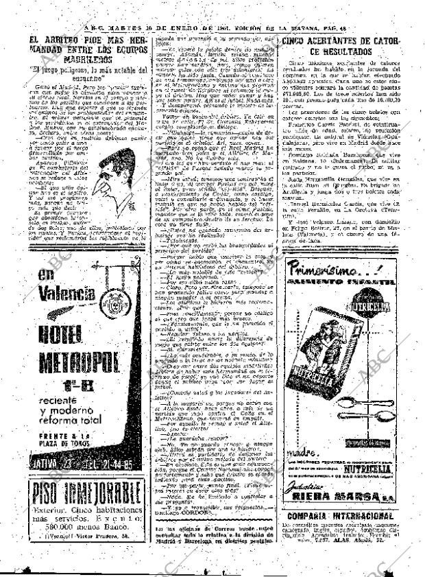 ABC MADRID 10-01-1961 página 48
