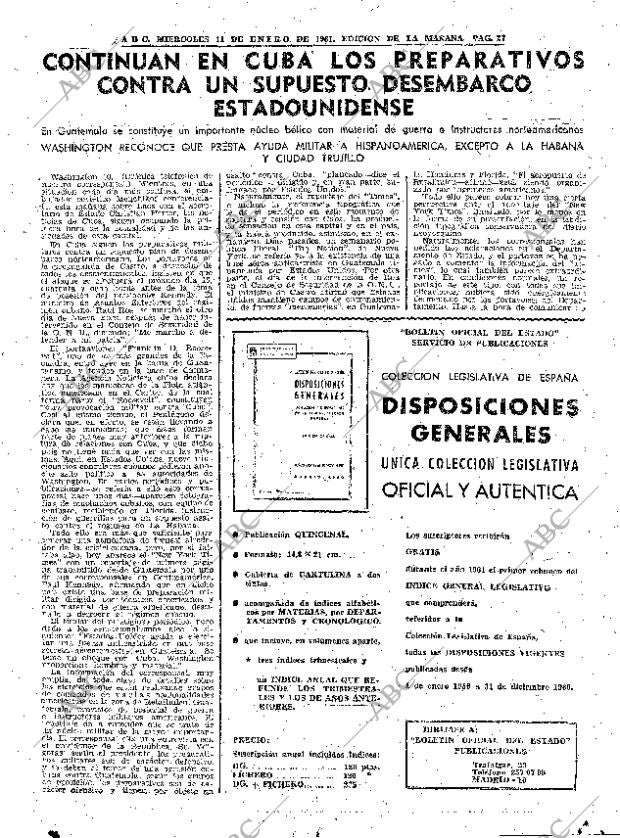 ABC MADRID 11-01-1961 página 27