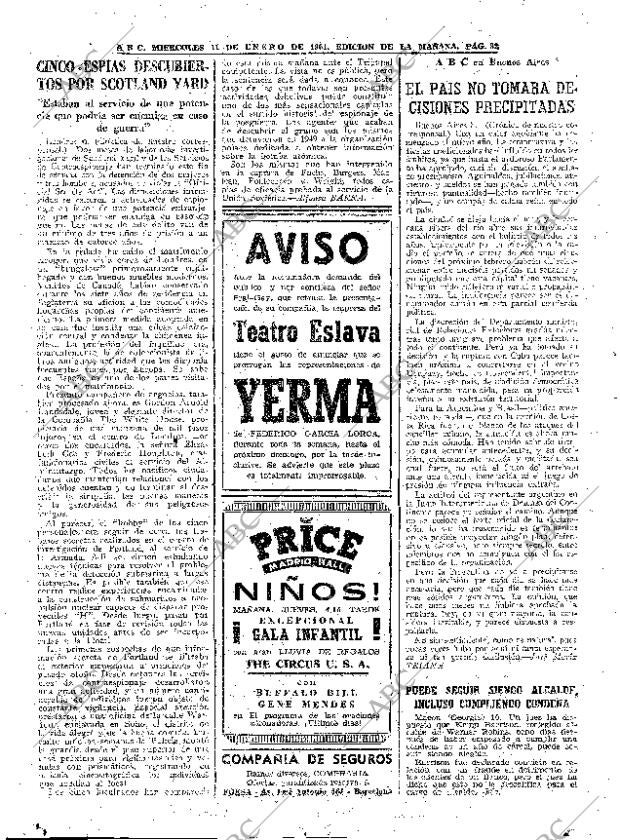 ABC MADRID 11-01-1961 página 32