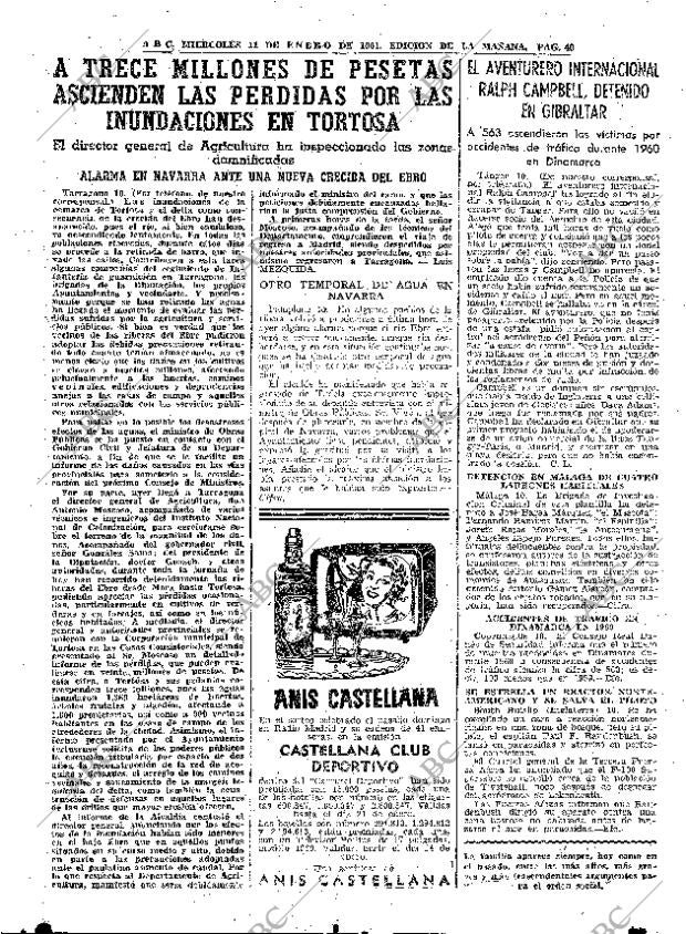 ABC MADRID 11-01-1961 página 40