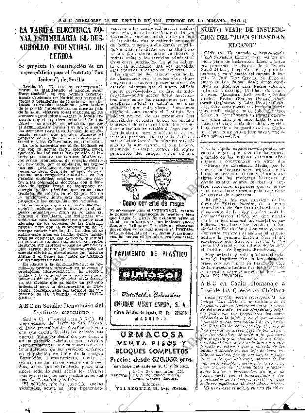 ABC MADRID 11-01-1961 página 41