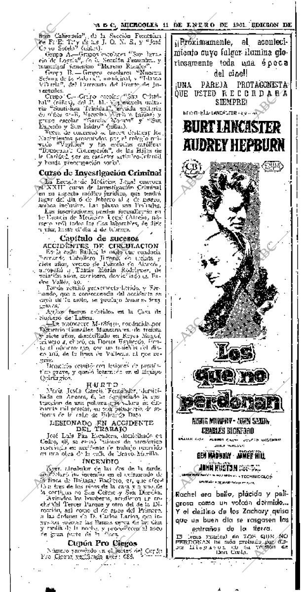 ABC MADRID 11-01-1961 página 45