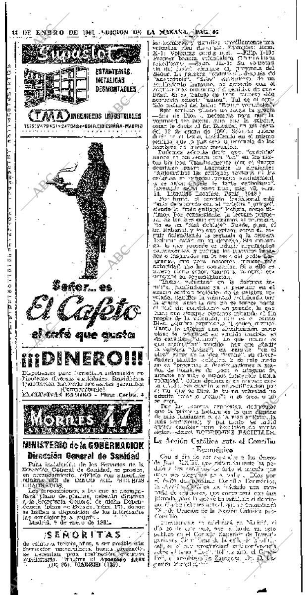 ABC MADRID 11-01-1961 página 46