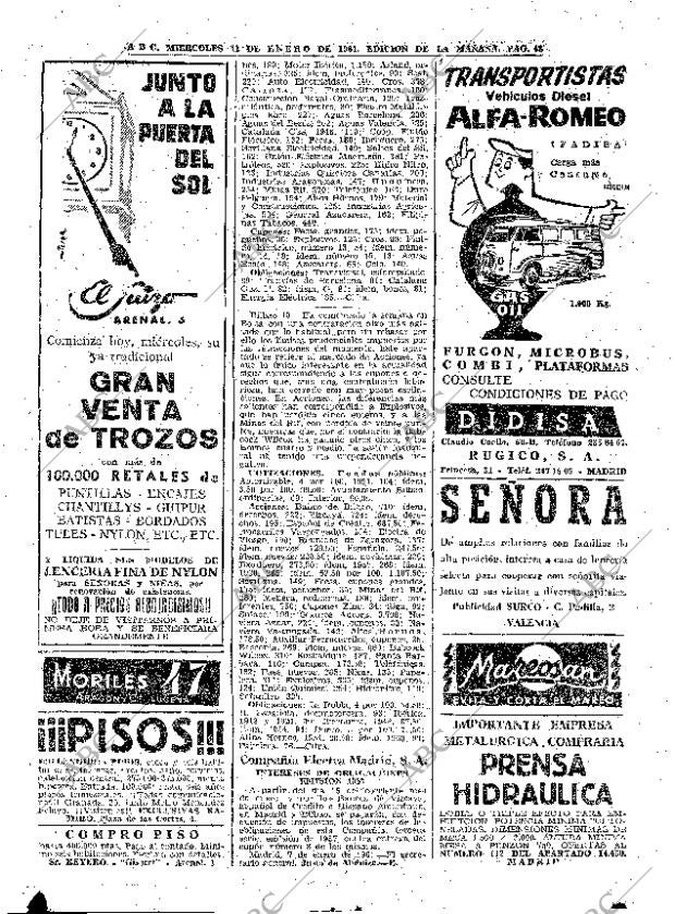 ABC MADRID 11-01-1961 página 48