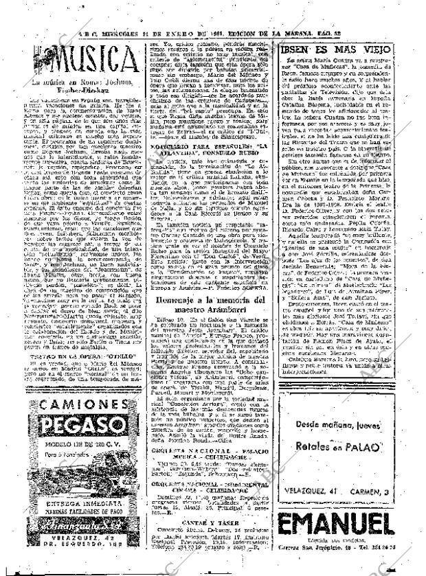 ABC MADRID 11-01-1961 página 52