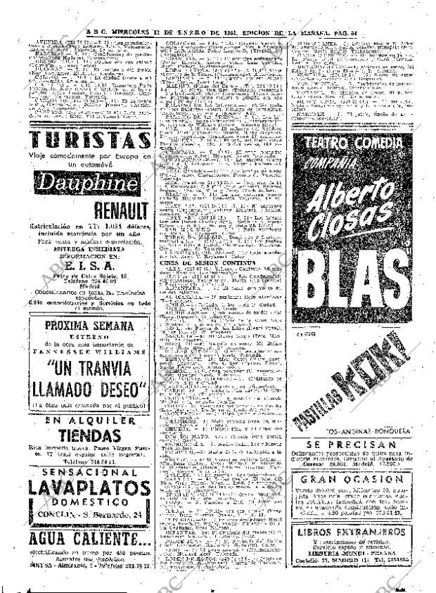 ABC MADRID 11-01-1961 página 54