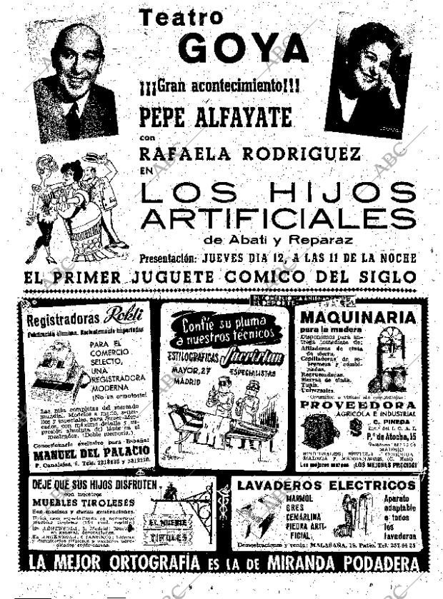 ABC MADRID 11-01-1961 página 6