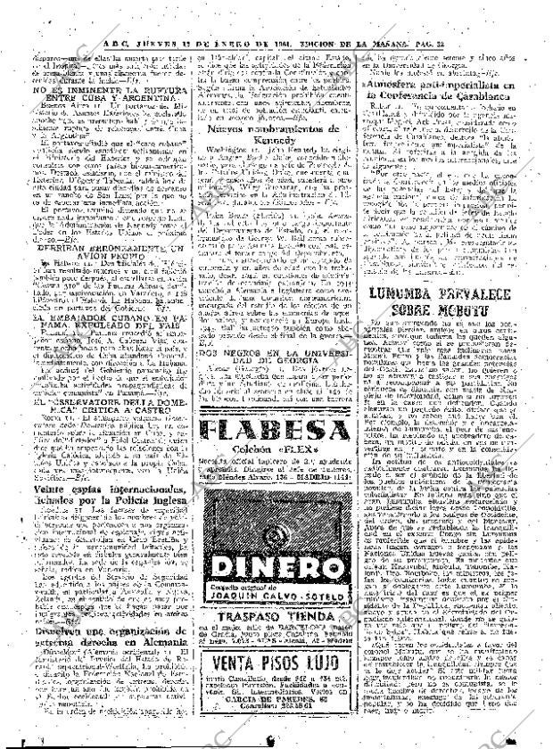 ABC MADRID 12-01-1961 página 32