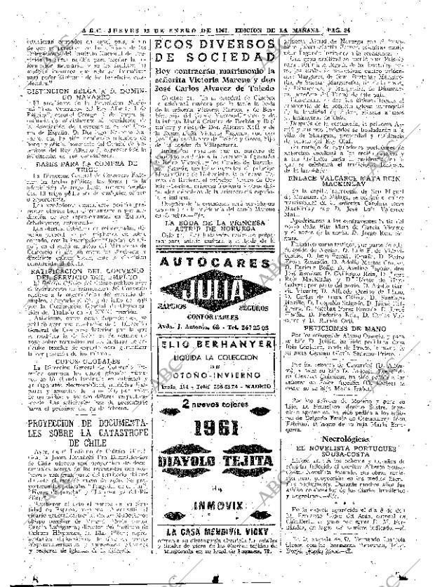 ABC MADRID 12-01-1961 página 34