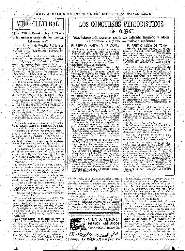 ABC MADRID 12-01-1961 página 37