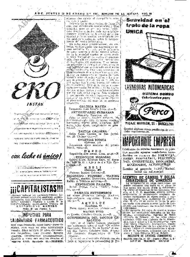 ABC MADRID 12-01-1961 página 38