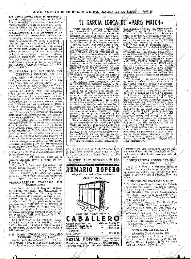 ABC MADRID 12-01-1961 página 39