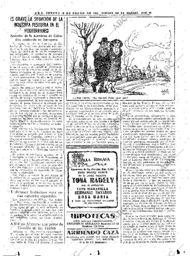 ABC MADRID 12-01-1961 página 41