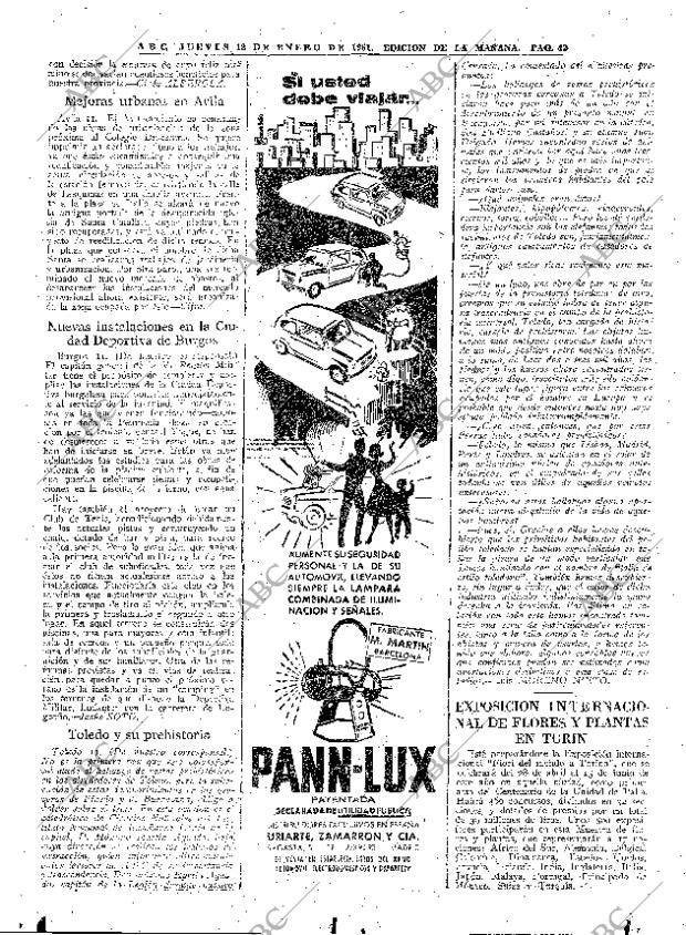 ABC MADRID 12-01-1961 página 42